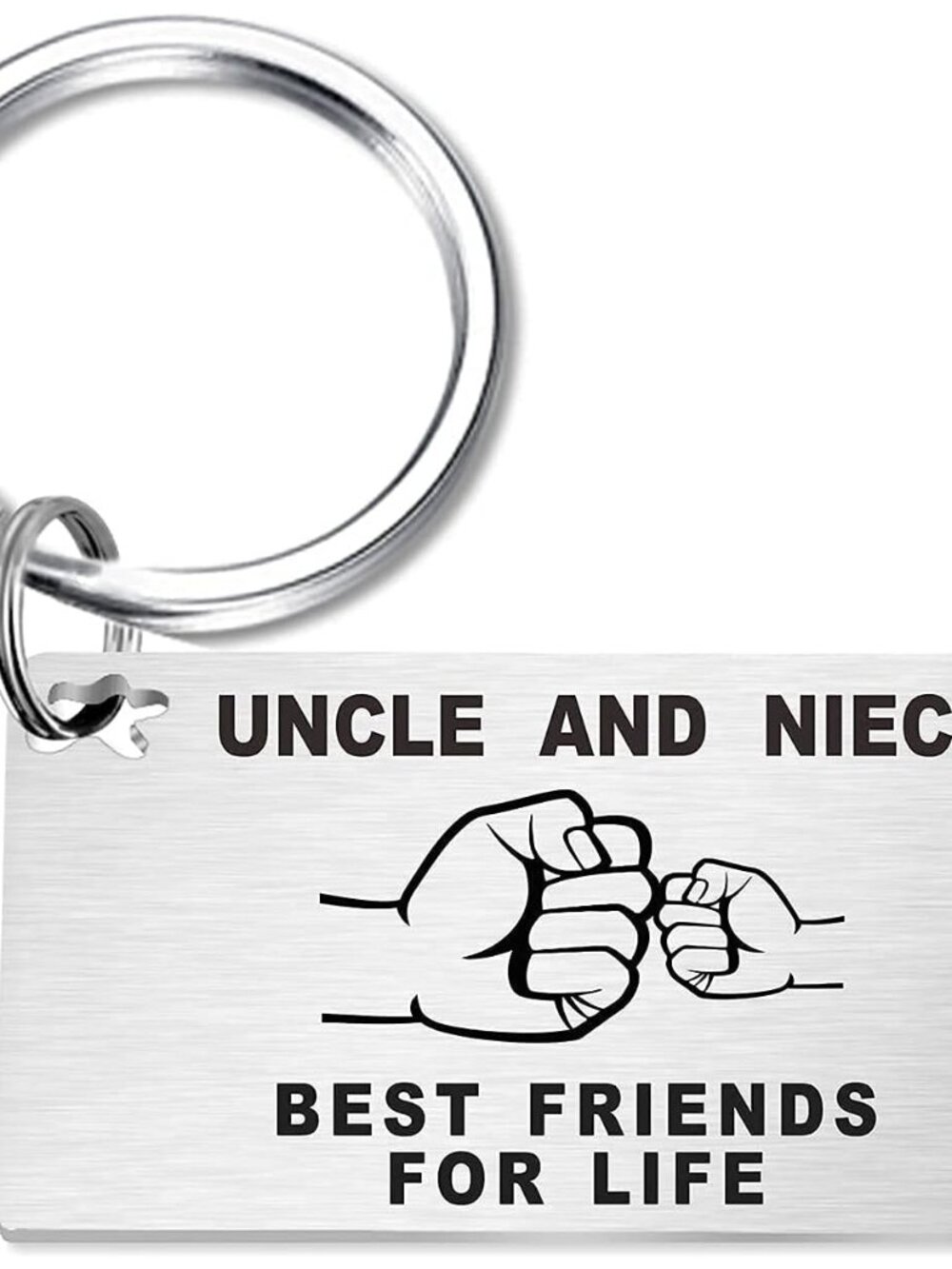 Christmas & Birthday Gift for Uncle - Best Uncle Keychain - Xmas Gift Keyring